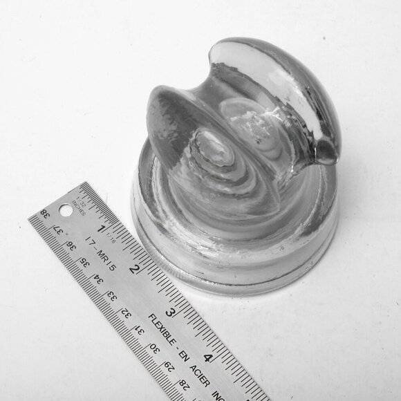 Antique Whitall Tatum Clear Glass Insulator #511A Made in USA Americana - Picture 4 of 8